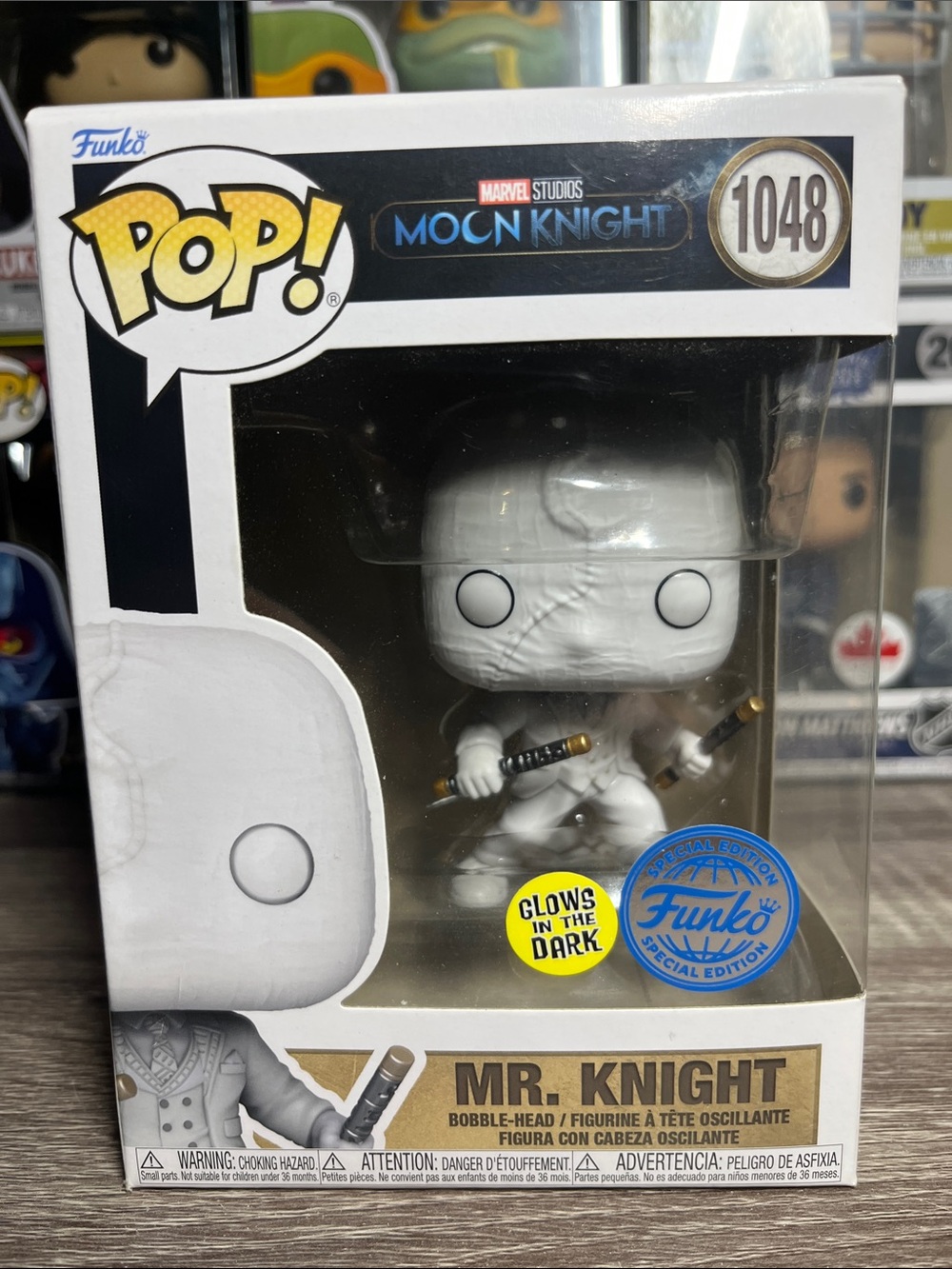 Funko Pop! Moon Knight Mr. Knight - White & Gold Details